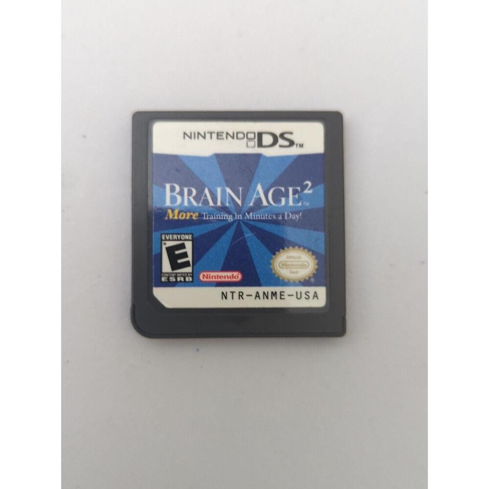 Brain Age 2: More Training‎ in Minutes a Day (Nintendo DS, 2007) Cartridge Only